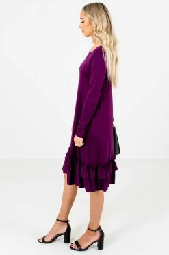 Bella Ella Boutique Tea Time Purple Knee-Length Dress 11 Bella Ella Boutique Tea Time Purple Knee-Length Dress -Bella Ella Sales Tea Time Purple Dress Side 5000x