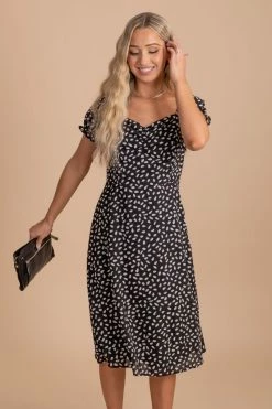 She + Sky Timeless Love Patterned Midi Dress -Bella Ella Sales TimelessLovePatternedMidiDressfront 5000x