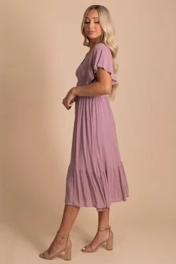 Bella Ella Sales -Bella Ella Sales TouringRome Smocked Maxi Dress Dusty Mauve 3 5000x