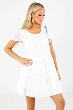 Kori America Venice Beach White Mini Dress -Bella Ella Sales Venice Beach White Dress Front 5000x