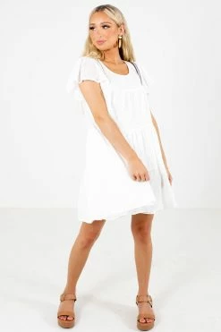 Kori America Venice Beach White Mini Dress -Bella Ella Sales Venice Beach White Dress Full Front2 5000x