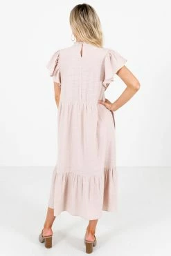 Bella Ella Boutique Wish Come True Beige Midi Dress 7 Bella Ella Boutique Wish Come True Beige Midi Dress -Bella Ella Sales Wish Come True Beige Dress Back 5000x