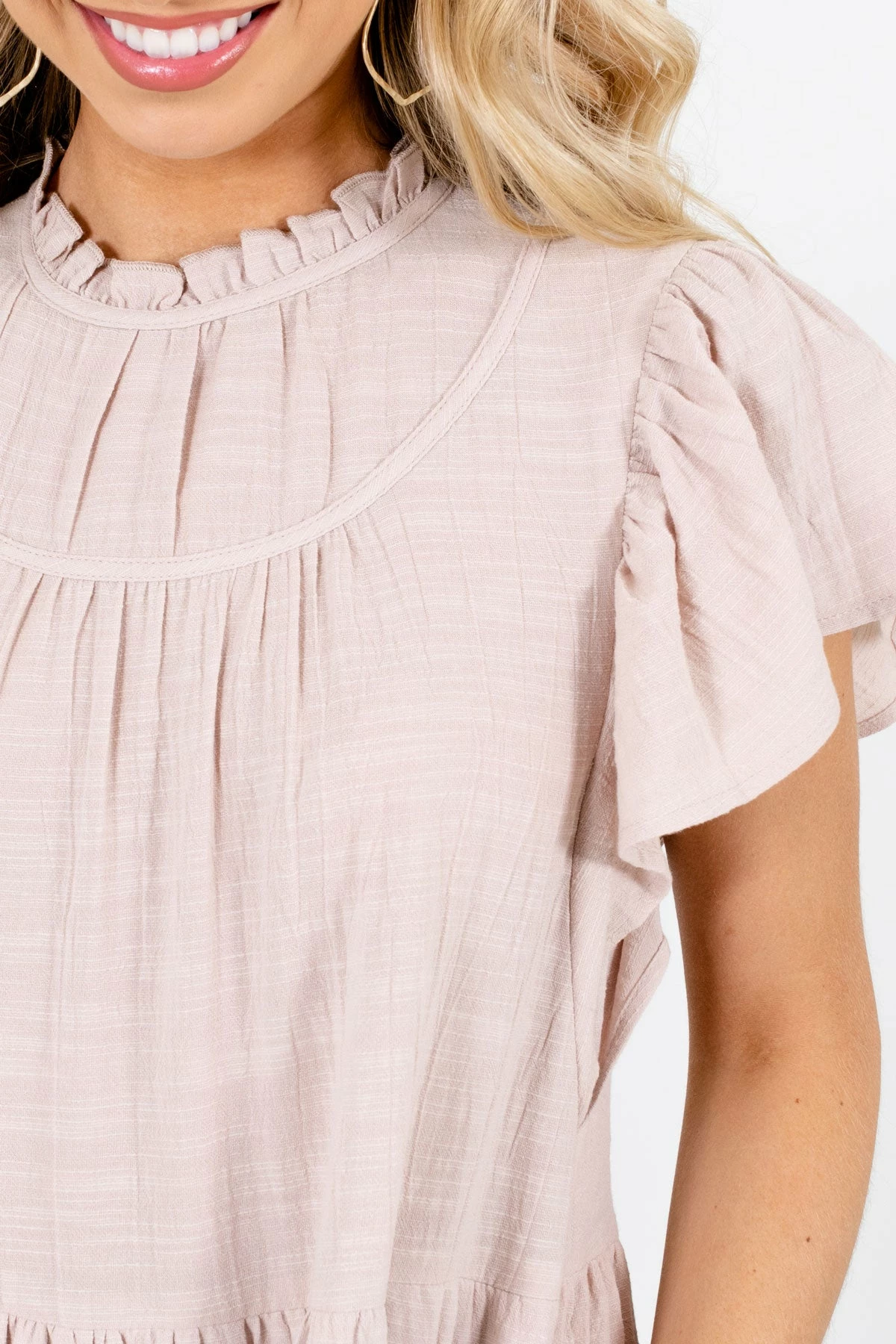 Bella Ella Boutique Wish Come True Beige Midi Dress 3 Bella Ella Boutique Wish Come True Beige Midi Dress - Image 3