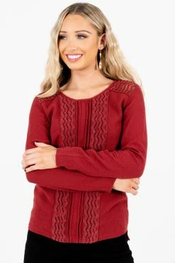 Bella Ella Boutique You're My Everything Red Top 14 Bella Ella Boutique You're My Everything Red Top -Bella Ella Sales You re My Everything Red Top Front2 5000x