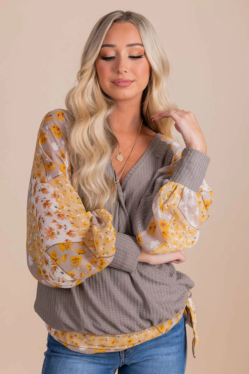 L Love Inc Marigold Medley Faux Wrap Top 10 L Love Inc Marigold Medley Faux Wrap Top - Image 10