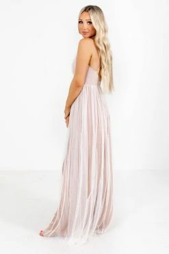 Lovely Day At The Gala Maxi Dress - Light Pink -Bella Ella Sales atthegalaside 5000x