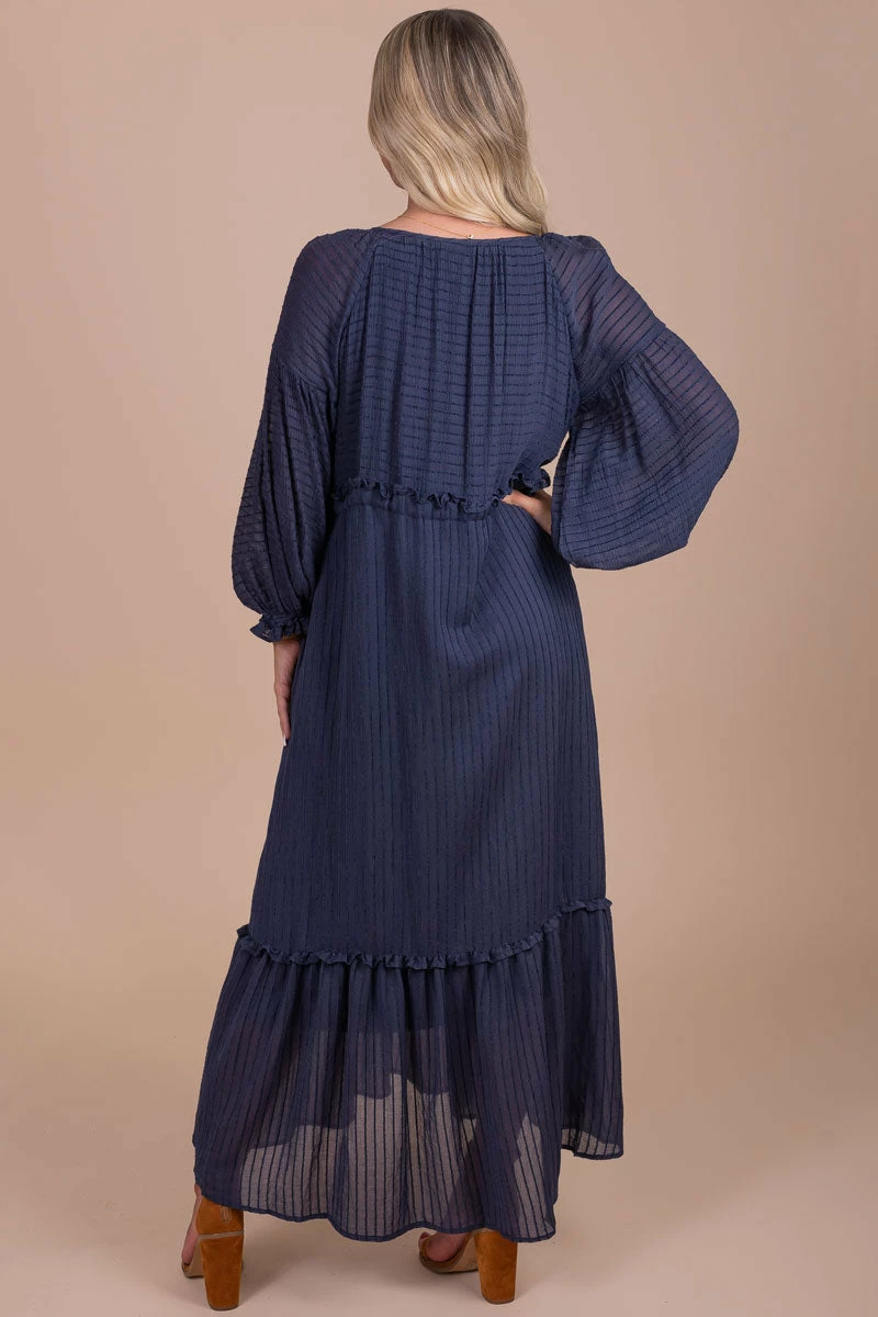 &merci My Favorite Hello Long Sleeve Maxi Dress 4 &merci My Favorite Hello Long Sleeve Maxi Dress - Image 4