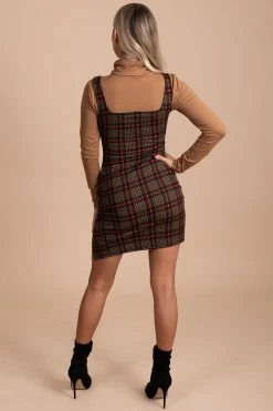 Chocolate Everything Nice Plaid Mini Dress - Black -Bella Ella Sales back 22ed0886 681b 4335 bcef ddca5c9506d5 5000x