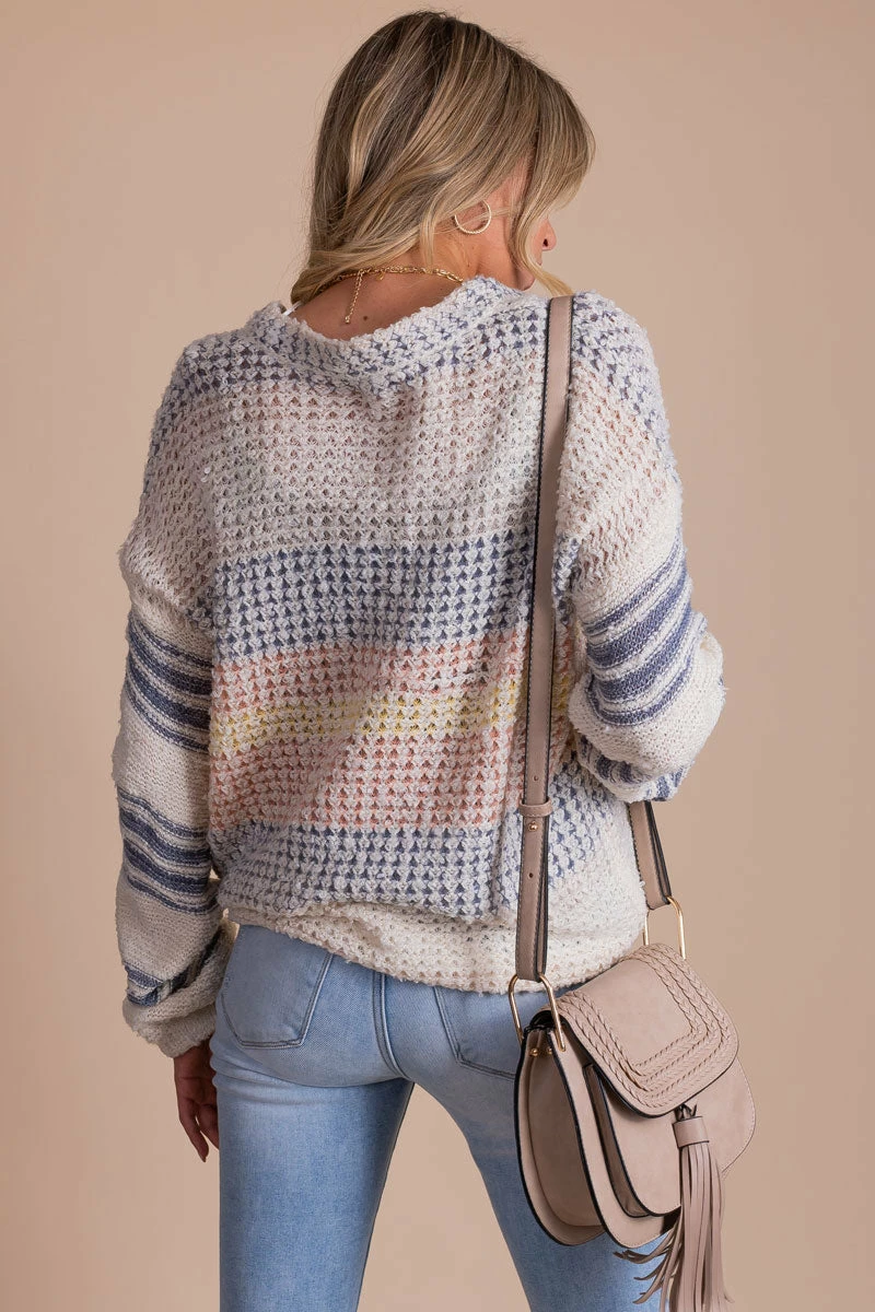 Sweaterland Signature Look Striped Knit Sweater 4 Sweaterland Signature Look Striped Knit Sweater - Image 4