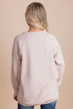 Cherish By My Side Taupe Pullover -Bella Ella Sales back 7f51a441 0cc5 4568 acc5 0b4eb89ff22b 5000x