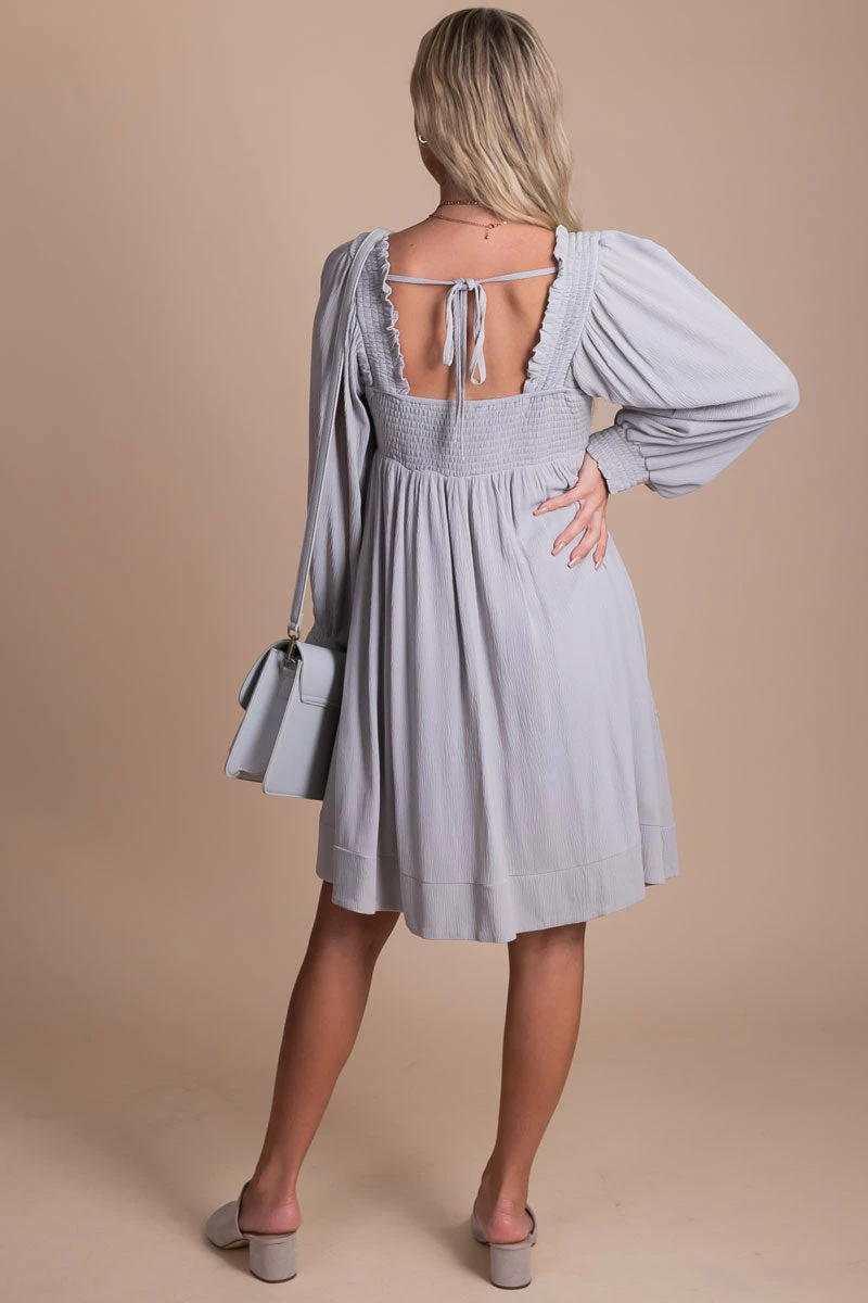 Listicle Gentle Gleam Long Sleeve Mini Dress 4 Listicle Gentle Gleam Long Sleeve Mini Dress - Image 4