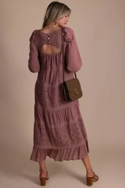 Listicle Make It Count Eyelet Detail Maxi Dress -Bella Ella Sales back 8501b06a 36ba 410b 9645 7c70d1a18ada 5000x