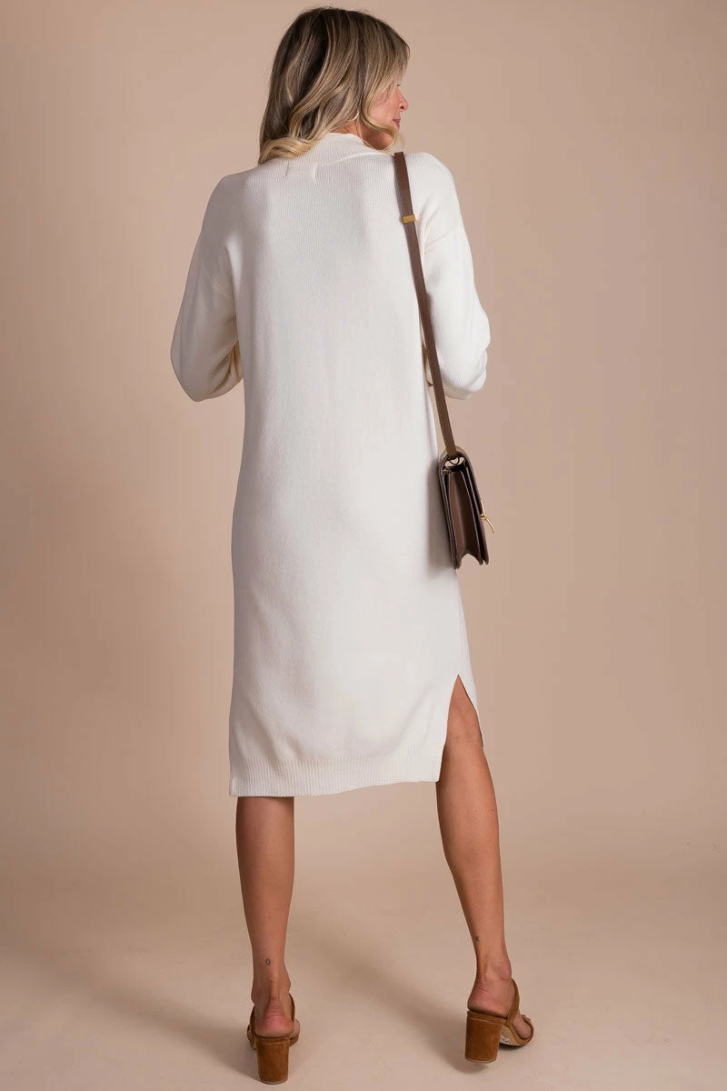 Almost Nothing Thinking Out Loud Long Sleeve Sweater Dress 11 Almost Nothing Thinking Out Loud Long Sleeve Sweater Dress - Image 11