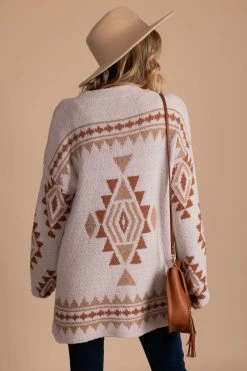 Very J Youthful Heart Tribal Print Cardigan - Off White -Bella Ella Sales back af2b00a3 8e4c 4633 8ab6 d9bb1ab9e202 5000x