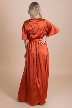 Dress Day Queen Of Hearts Satin Wrap Dress - Red -Bella Ella Sales back b3049f62 09e0 4860 ad55 c865a9140fcc 5000x