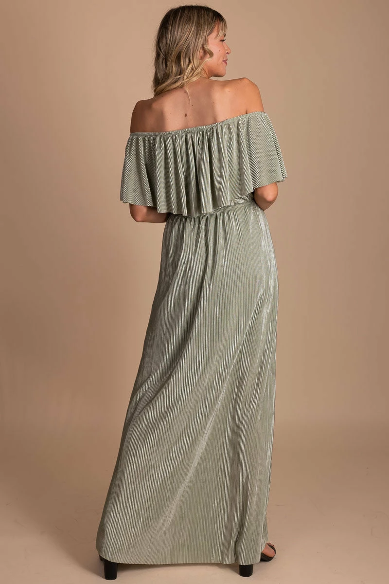 See & Be Seen Slow Dancing Ribbed Off Shoulder Maxi Dress 15 See & Be Seen Slow Dancing Ribbed Off Shoulder Maxi Dress - Image 15