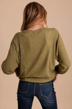 Mono B Cheers To Us Textured Knit Sweater - Light Green -Bella Ella Sales back cfb86832 7daf 4881 969b 4baff96290c9 5000x
