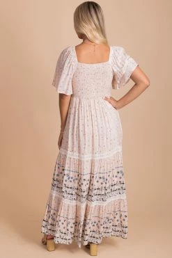 In Loom Flower Fields Smocked Maxi Dress - Pink -Bella Ella Sales back efd7b0c7 9f73 4653 994f c00b22787987 5000x