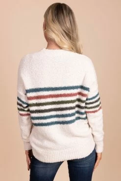 Stacatto Crazy Beautiful Life Striped Pullover Sweater -Bella Ella Sales back ff3a2d90 5696 4ef5 b519 6960fb3139dc 5000x