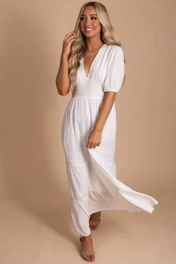 Listicle Be A Wildflower Maxi Dress - White 14 Listicle Be A Wildflower Maxi Dress - White -Bella Ella Sales be a wildflower front 5000x
