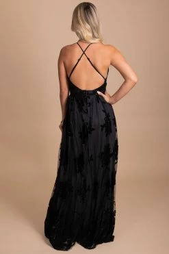 The Vintage Shop Unforgettable Love Lace Maxi Dress 51 The Vintage Shop Unforgettable Love Lace Maxi Dress -Bella Ella Sales black back 2 5000x