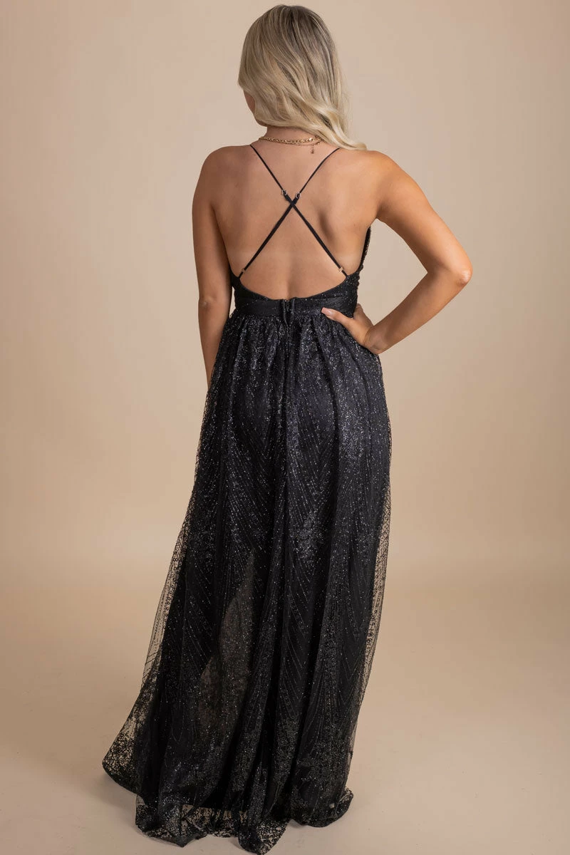 The Vintage Shop Attention Getter Shimmery Maxi Dress 3 The Vintage Shop Attention Getter Shimmery Maxi Dress - Image 3