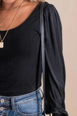 Almost Nothing First Kiss Long Sleeve Bodysuit -Bella Ella Sales black detail cff5ae27 6466 405a 82d3 c5adc4bf6d39 5000x