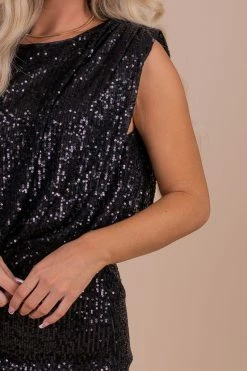 Do + Be Shine Like Stars Sequin Mini Dress -Bella Ella Sales black detail fdcb4e75 05c1 480d b340 8da2a712d7ff 5000x
