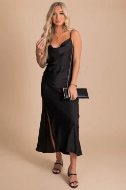 She + Sky Begin Again Satin Slip Dress -Bella Ella Sales black front 52baeb63 0d83 48e6 8ec9 8afd3a576981 5000x