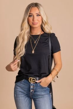 Bella + Canvas Trust The Timing Basic Crewneck Tee 15 Bella + Canvas Trust The Timing Basic Crewneck Tee -Bella Ella Sales black front 5d8d7ef6 ffe0 4dbe bf52 6d18e285a955 5000x