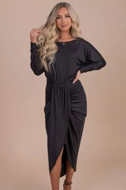 Dress Day Good For My Soul Long Sleeve Midi Dress 20 Dress Day Good For My Soul Long Sleeve Midi Dress -Bella Ella Sales black main a9693467 8be0 41ee 82fc a4343370d073 5000x