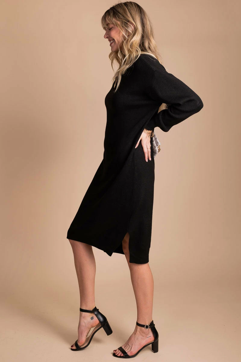 Almost Nothing Thinking Out Loud Long Sleeve Sweater Dress 2 Almost Nothing Thinking Out Loud Long Sleeve Sweater Dress - Image 2