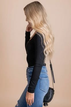 Almost Nothing Wild Romance Long Sleeve Bodysuit -Bella Ella Sales black side ac95ccf5 9595 4ff9 9f16 daa1afa9c532 5000x