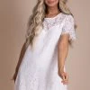 Jodifl Blissful Moments Lace Mini Dress - Off White