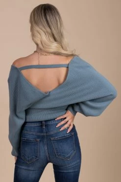 Love Tree Fall Fondness Long Sleeve Wrap Sweater -Bella Ella Sales blue back 92415a8a da70 4578 ac80 26c0e9ce72db 5000x