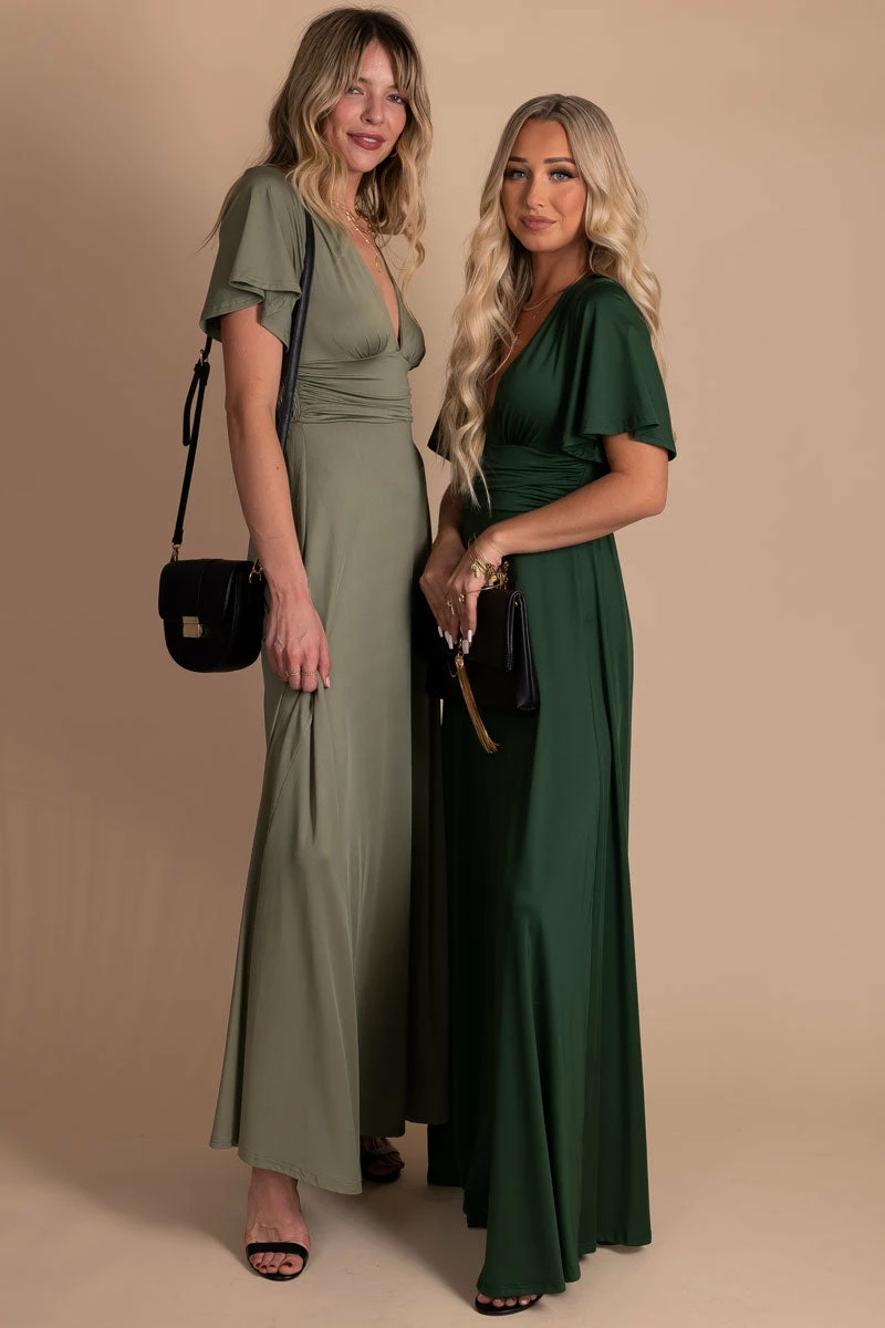 Dress Day Dreamy Romance Flutter Sleeve Maxi Dress 5 Dress Day Dreamy Romance Flutter Sleeve Maxi Dress - Image 5