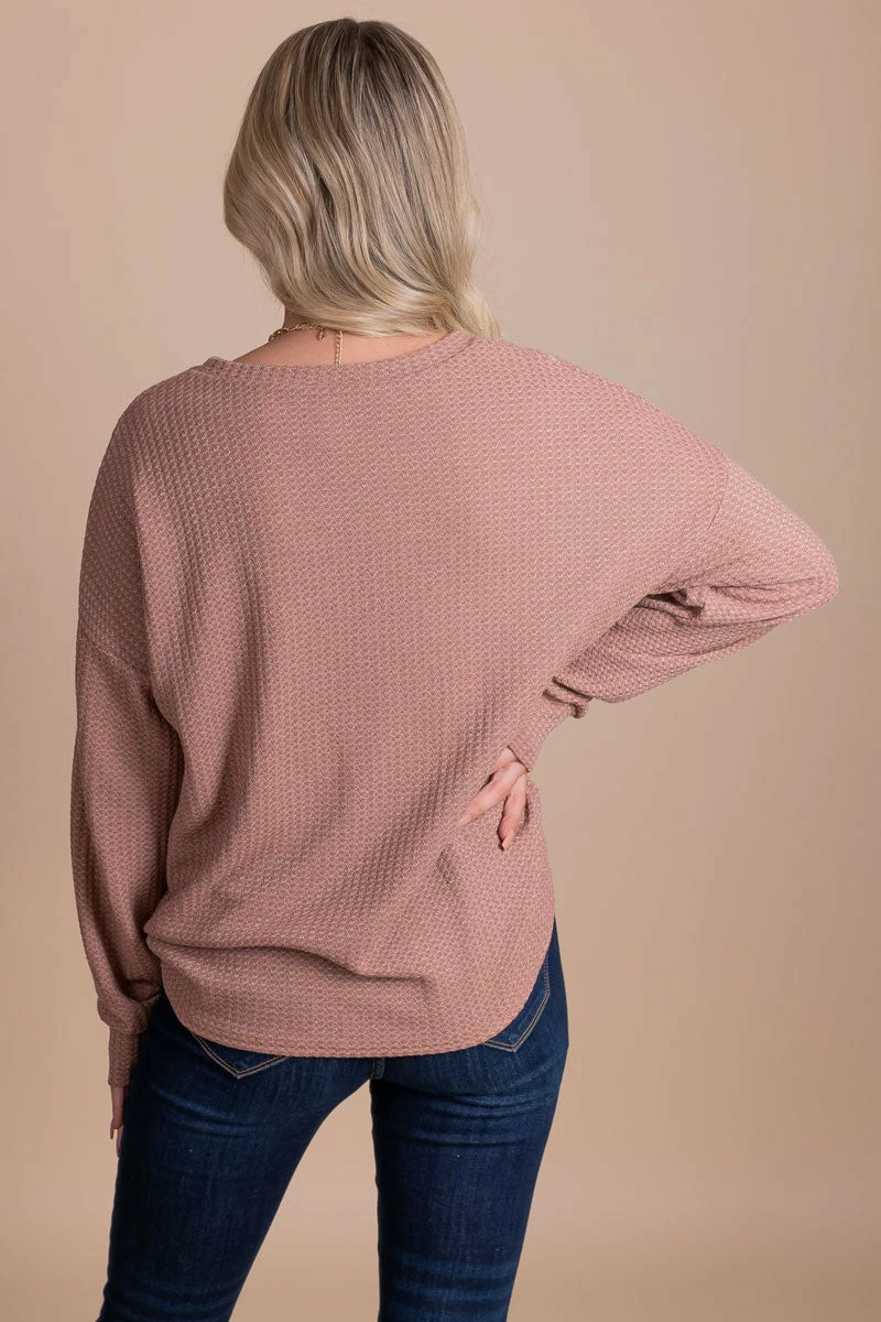 7th Ray Road To Home Waffle Knit Sweater 8 7th Ray Road To Home Waffle Knit Sweater - Image 8