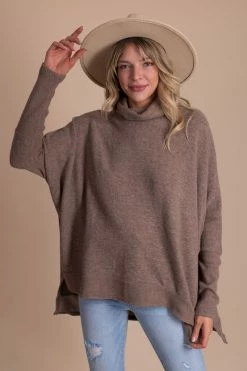 Zenana Highs And Lows Cowl Neck Tunic Top 25 Zenana Highs And Lows Cowl Neck Tunic Top -Bella Ella Sales brown front 1df5c188 03f5 4369 9f1b eff5521d5df2 5000x