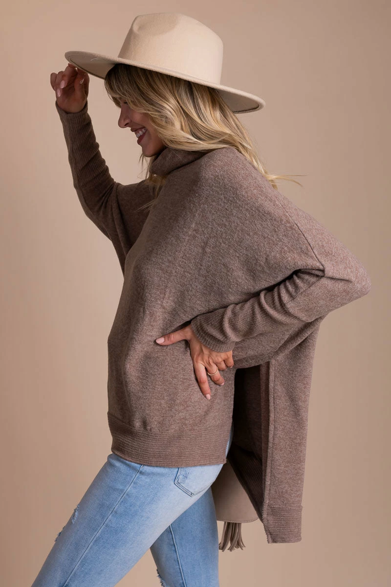 Zenana Highs And Lows Cowl Neck Tunic Top 13 Zenana Highs And Lows Cowl Neck Tunic Top - Image 13