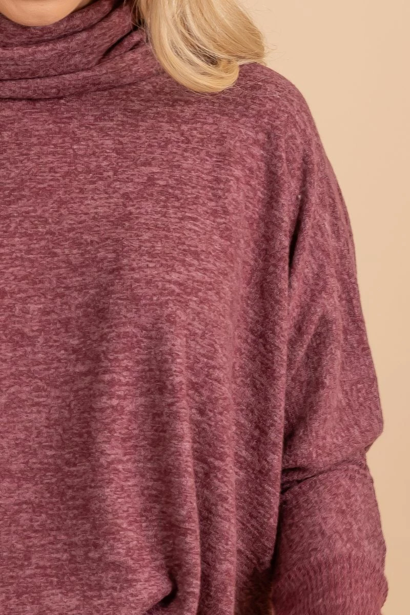 Zenana Highs And Lows Cowl Neck Tunic Top 2 Zenana Highs And Lows Cowl Neck Tunic Top - Image 2