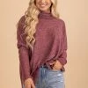Zenana Highs And Lows Cowl Neck Tunic Top