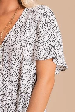 Jodifl Cheers To You Patterned Mini Dress -Bella Ella Sales cheers to you detail 5000x