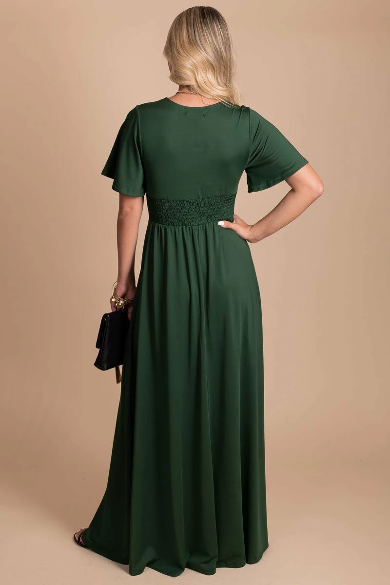 Dress Day Dreamy Romance Flutter Sleeve Maxi Dress 4 Dress Day Dreamy Romance Flutter Sleeve Maxi Dress - Image 4