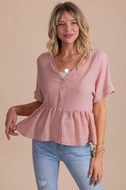 Mine & E&M Balcony View Peplum Top -Bella Ella Sales dark front cb17282b 01b3 498b bc1c 1a83e11ae894 5000x