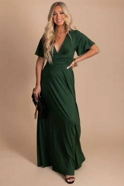 Dress Day Dreamy Romance Flutter Sleeve Maxi Dress