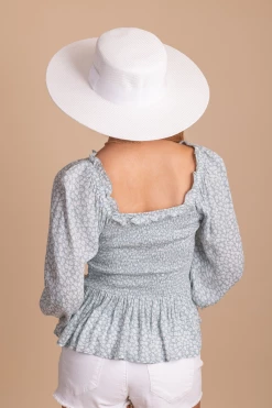 In Loom Desert Wildflower Smocked Long Sleeve Top 22 In Loom Desert Wildflower Smocked Long Sleeve Top -Bella Ella Sales desertwildflowersmockedtoplightblueback 5000x