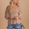 In Loom Desert Wildflower Smocked Long Sleeve Top