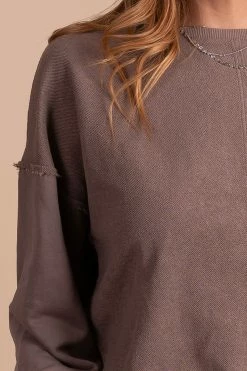 Blue B Hot Cocoa Long Sleeve Sweater - Dark Brown 7 Blue B Hot Cocoa Long Sleeve Sweater - Dark Brown -Bella Ella Sales detail 23faffc5 bb3d 4f7e 8e35 e8d9103da1fd 5000x