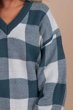 Listicle Sundance Slopes Plaid Sweater - Green -Bella Ella Sales detail 5a9d10ae a267 490b 97f0 3928fd8335e1 5000x