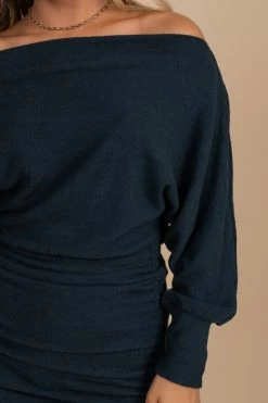 Mainstrip Secret Admirer Off-Shoulder Mini Dress - Dark Blue -Bella Ella Sales detail 6797d01a 506e 4a38 99ec 20bab0fd48b3 5000x